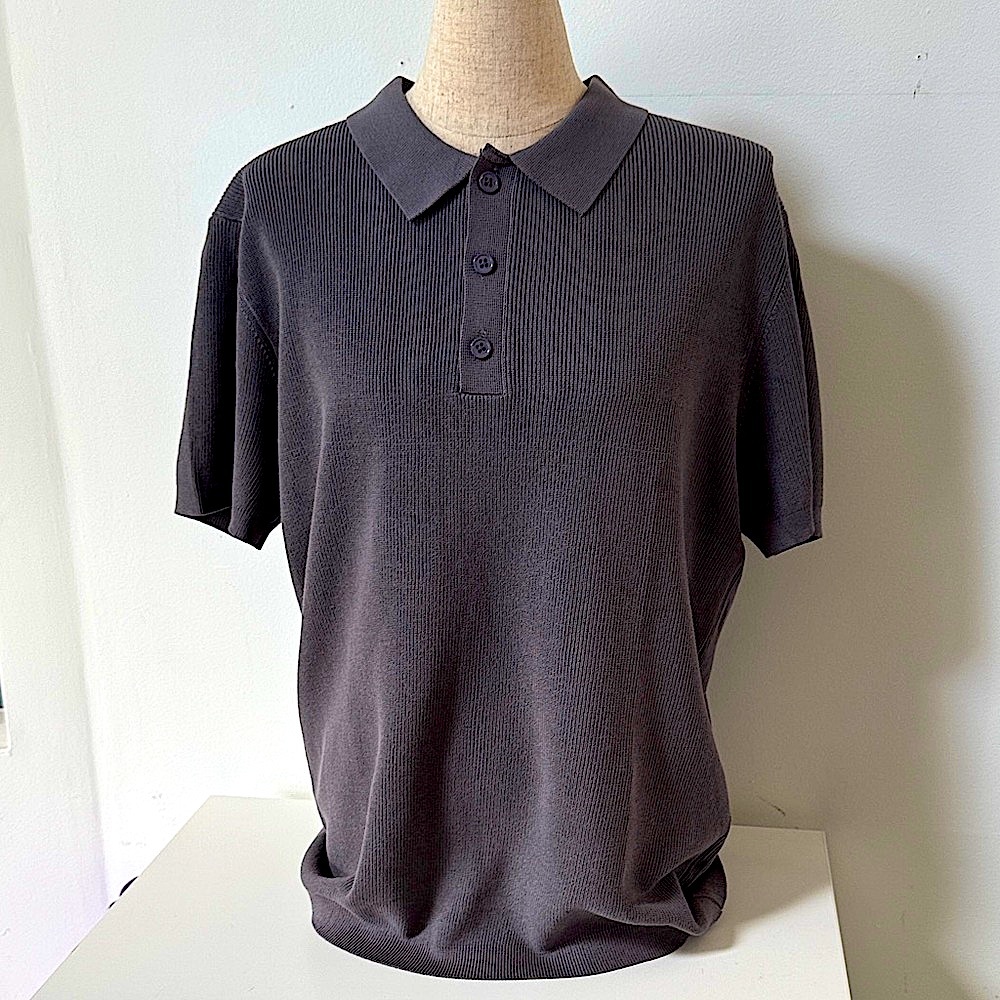 NWT! Men's Classic Gray Polo Shirt Sz- L